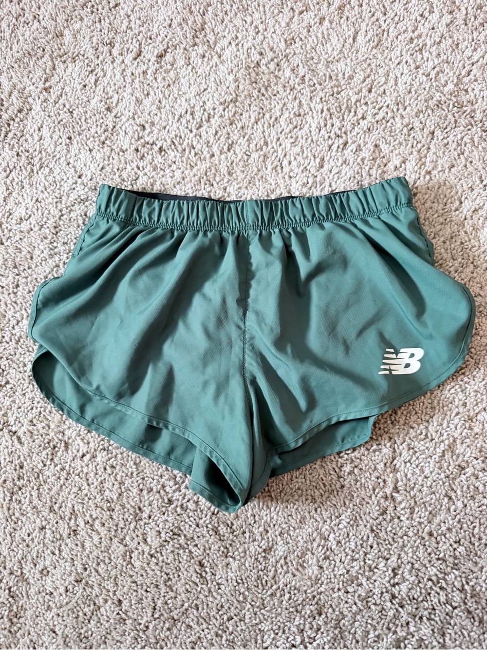 New Balance Men’s Green Active Running Shorts 2 inch size small